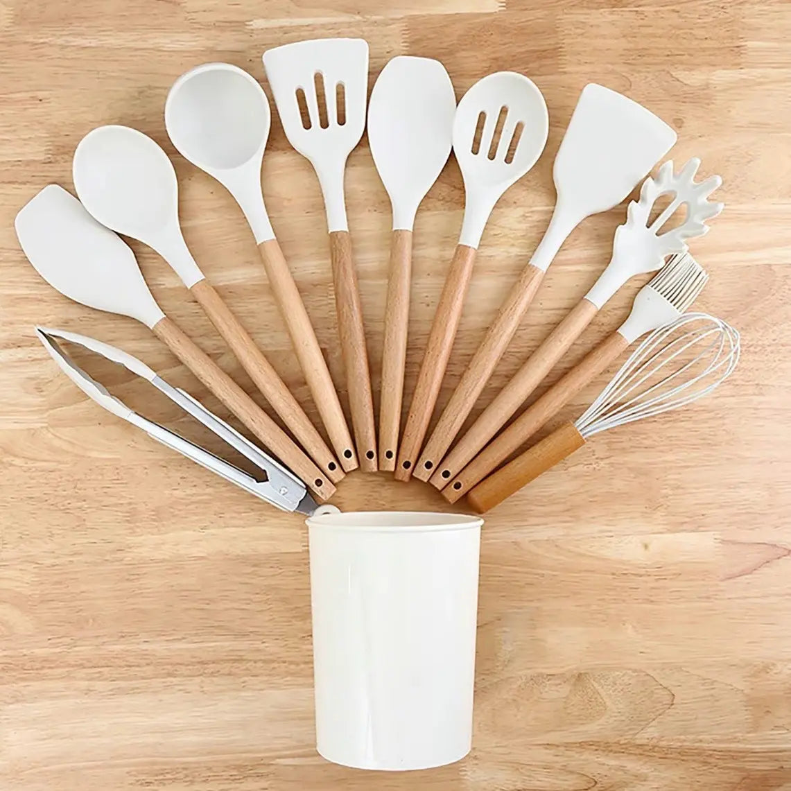 High Quality FDA Certified 12-Piece Silicone Kitchen Utensils Set - Easy to Clean-Good Quality