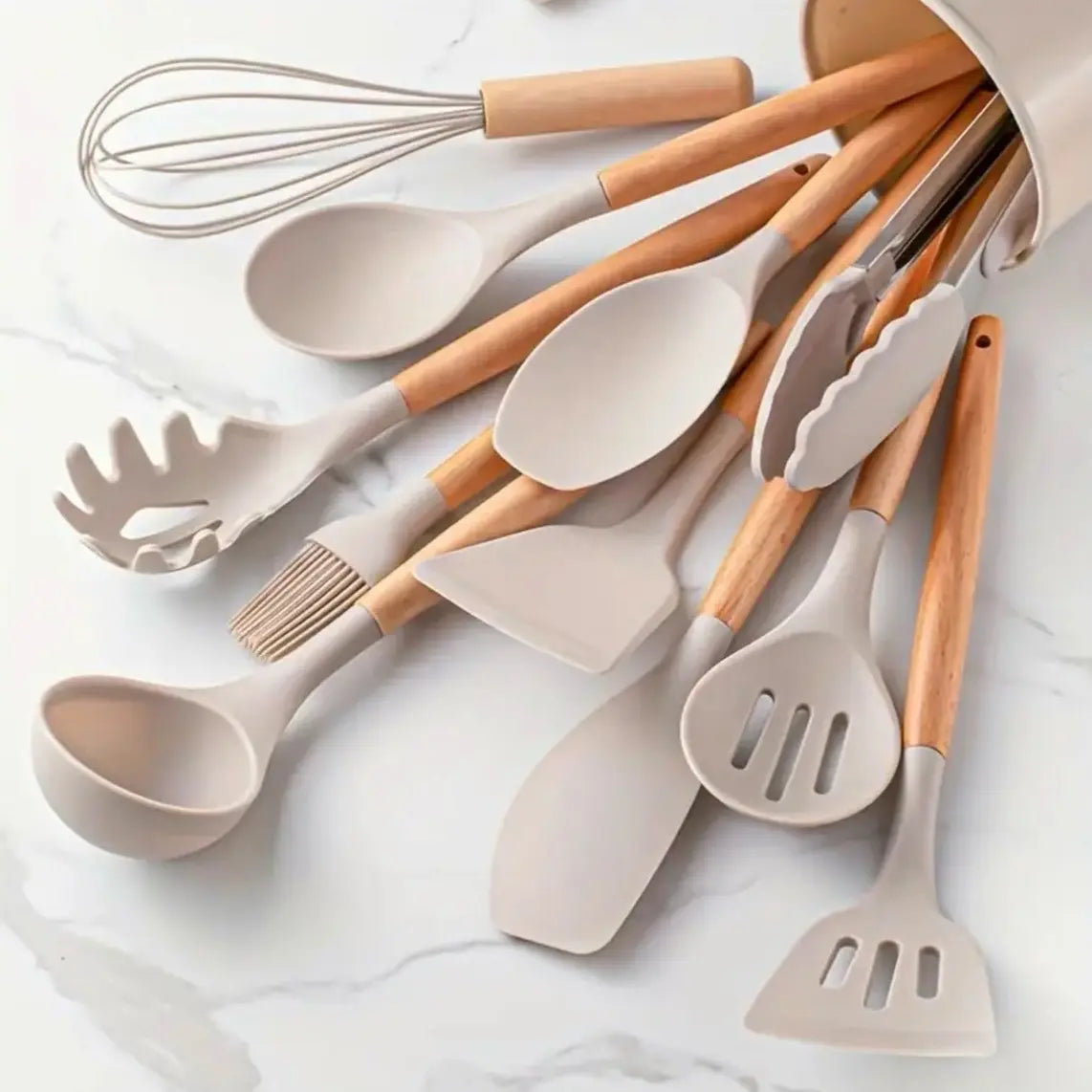 High Quality FDA Certified 12-Piece Silicone Kitchen Utensils Set - Easy to Clean-Good Quality