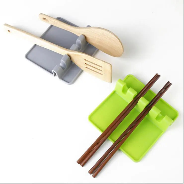 Silicone Spoon Rest and Mat for Kitchen Utensils