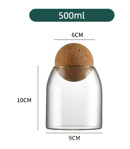 Ball Cork Glass Jar