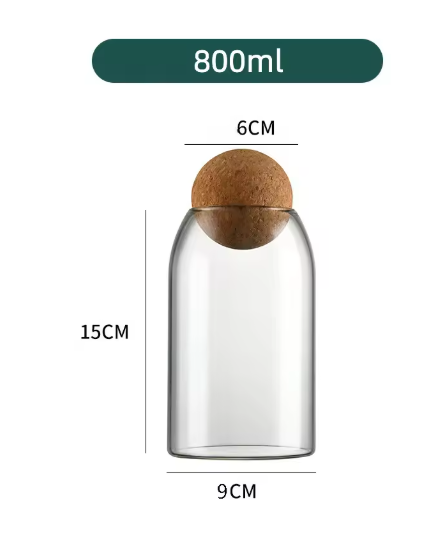 Ball Cork Glass Jar