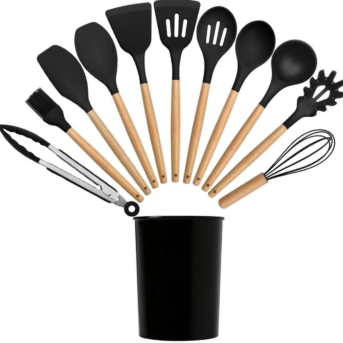 High Quality FDA Certified 12-Piece Silicone Kitchen Utensils Set - Easy to Clean-Good Quality