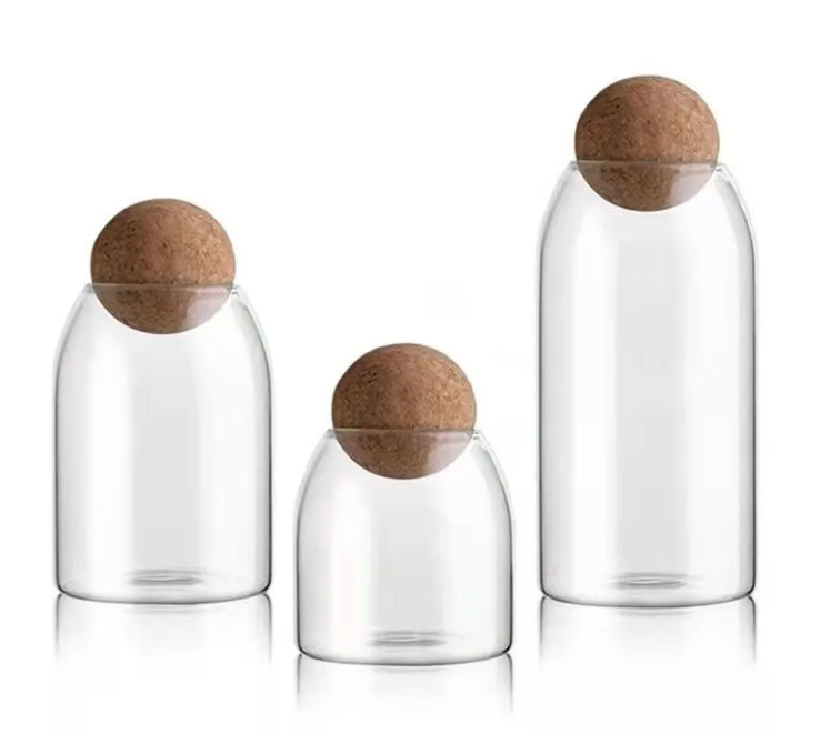 Ball Cork Glass Jar