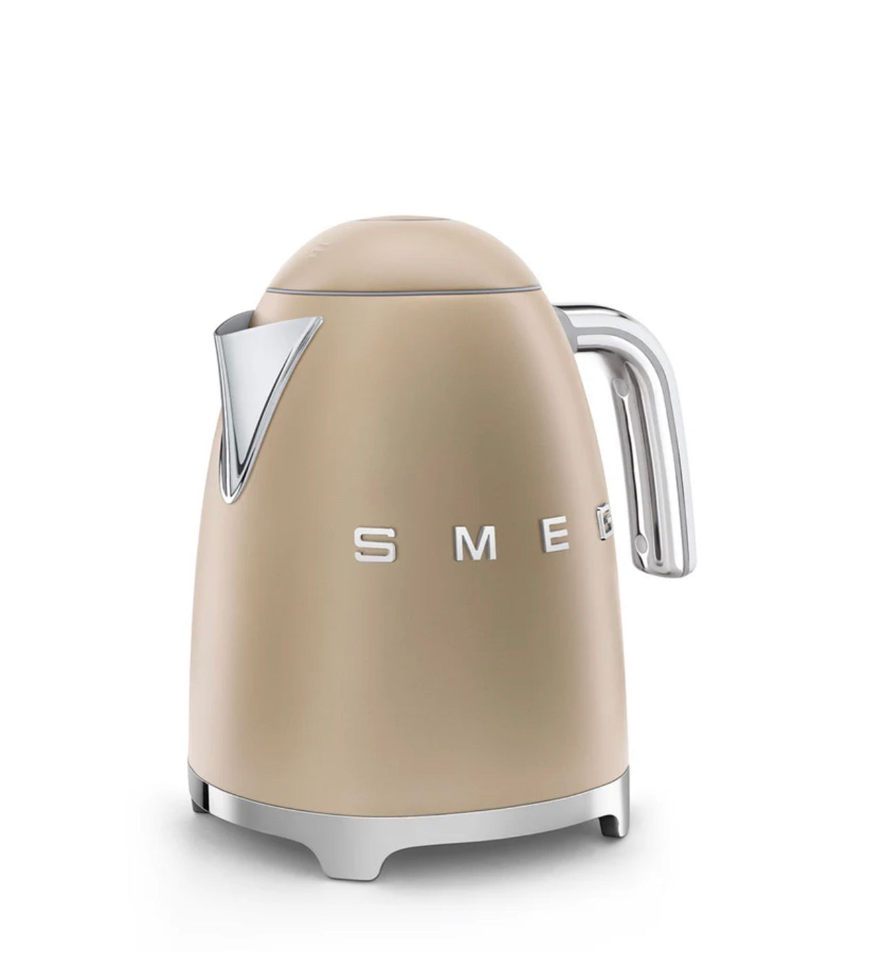 SMEG 50s Retro Style Electric Water Kettle with Automatic Shutoff Removable Base and Water Indicator KLF03CHMUS Matte Campagne