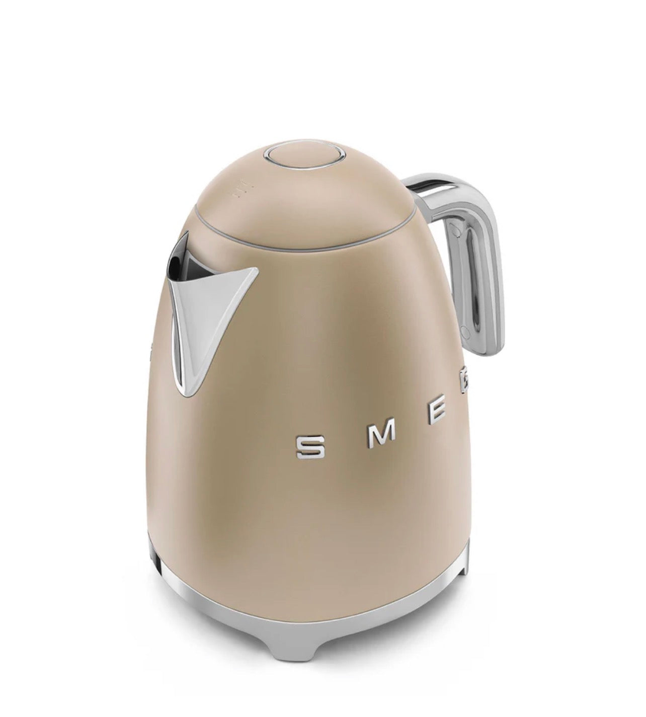 SMEG 50s Retro Style Electric Water Kettle with Automatic Shutoff Removable Base and Water Indicator KLF03CHMUS Matte Campagne