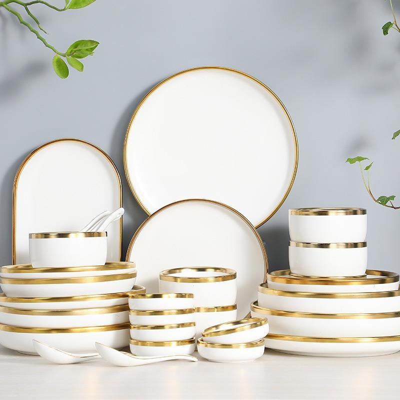 Nordic Ceramic Dishware Set 9PCS
