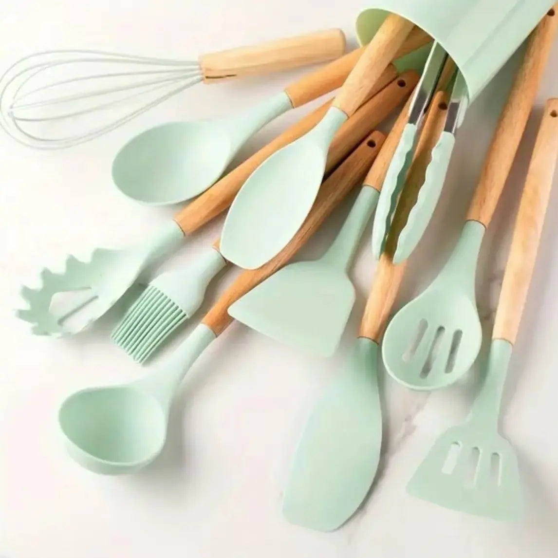 High Quality FDA Certified 12-Piece Silicone Kitchen Utensils Set - Easy to Clean-Good Quality