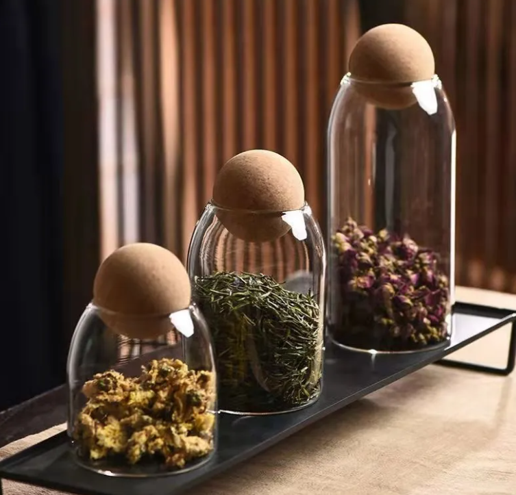 Ball Cork Glass Jar