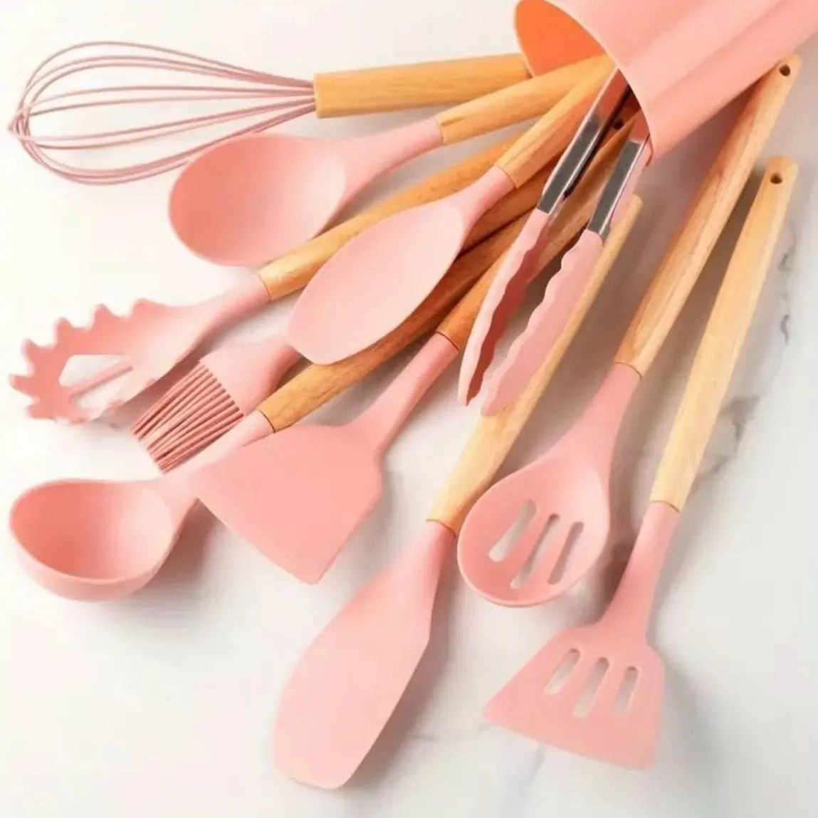 High Quality FDA Certified 12-Piece Silicone Kitchen Utensils Set - Easy to Clean-Good Quality