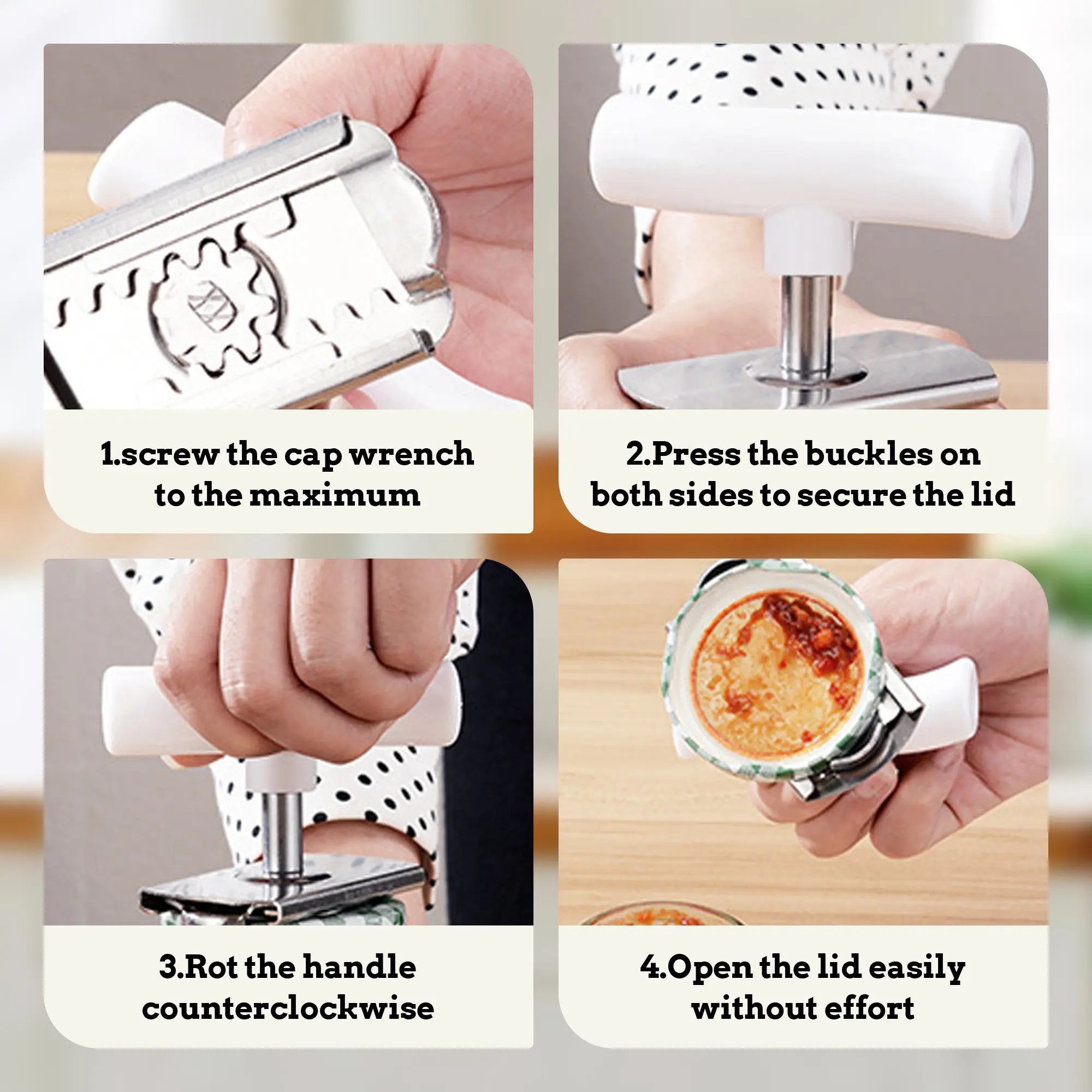 2 Counts Stainless Steel Jar Opener for Easy Opening, Jar Lid Opener for Weak Hand, Suitable for Small and Medium Cans, White & Green