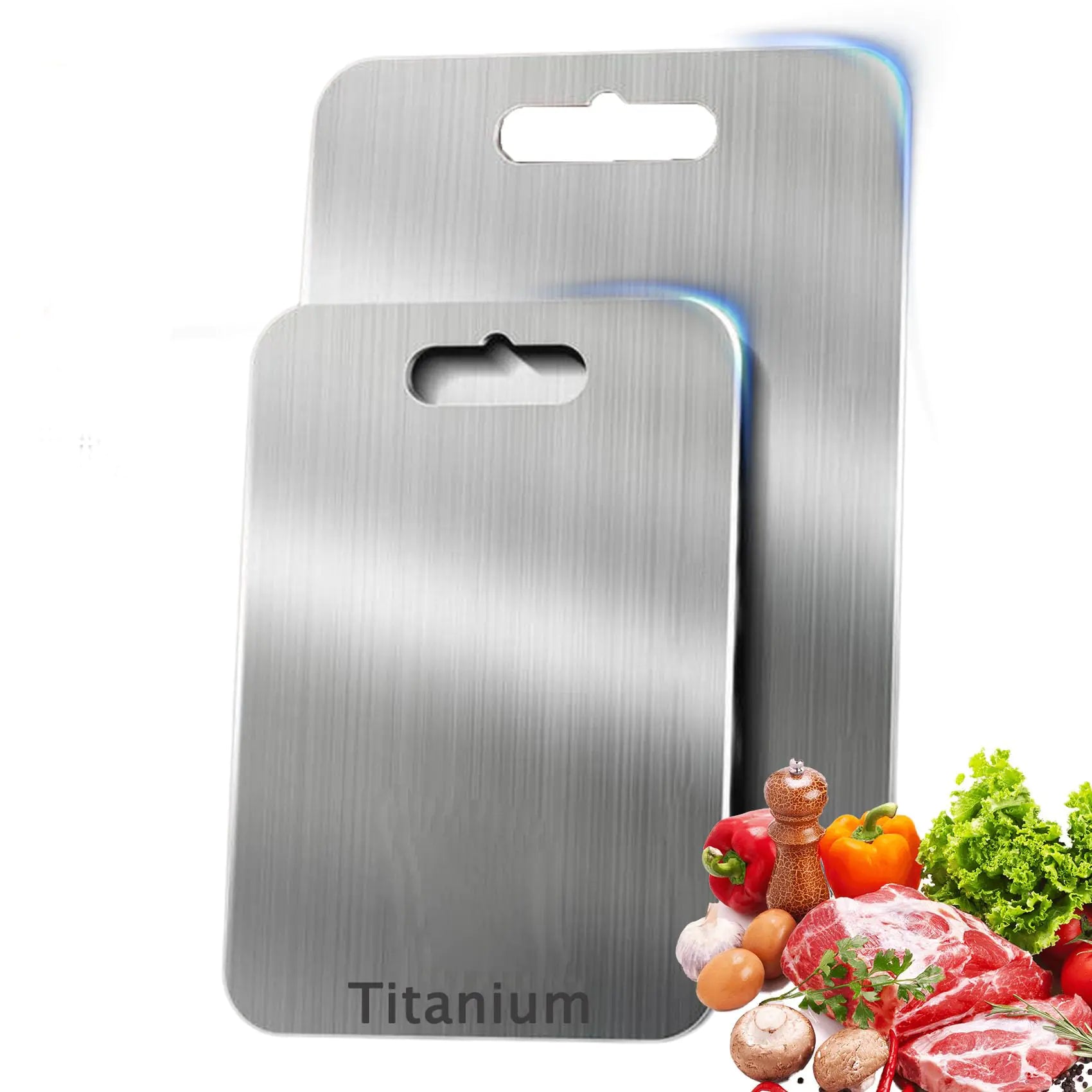 Titanware Titanium Chef's Board - Double-Sided 18x12 Inch