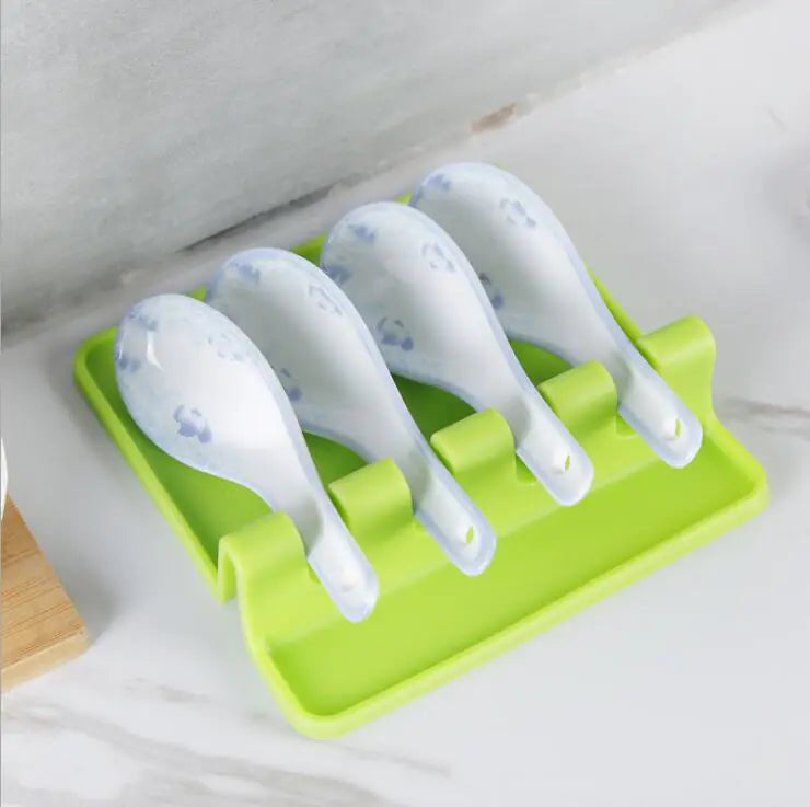 Silicone Spoon Rest and Mat for Kitchen Utensils